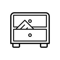 modelo de vetor de design de ícone de gabinete