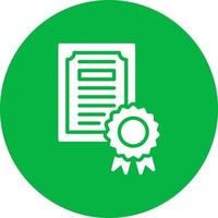 ícone de vetor de certificado