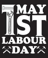 1º de maio design de camiseta do dia do trabalho