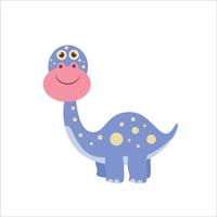 dinossauro gigante polkadot brontossauro sem costura padrão em branco. bom para decoração, papel de parede. vetor