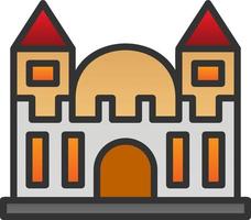 design de ícone de vetor de castelo