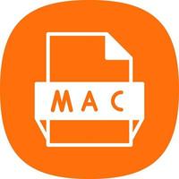 ícone de formato de arquivo mac vetor