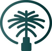 design de ícone de vetor de palm jumeirah