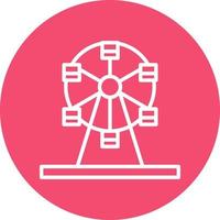 design de ícone de vetor de roda gigante