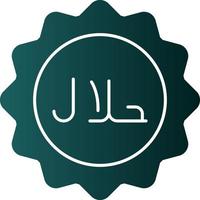 design de ícone de vetor halal