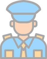 design de ícone vetorial de policial vetor