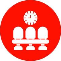 design de ícone de vetor de sala de espera