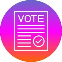 voto verificado design de ícone vetorial vetor