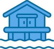 design de ícone de vetor de casa de praia