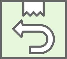 design de ícone de vetor de retorno