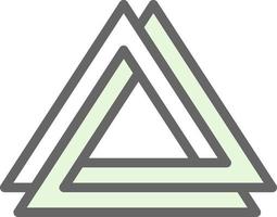 design de ícone vetorial valknut vetor