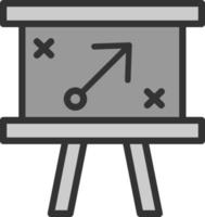 planejamento de design de ícone de vetor de estratégia