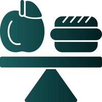 design de ícone de vetor de dieta balanceada