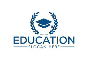 design de logotipo educacional, modelo de design vetorial vetor