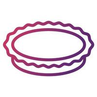 ícone de prato de torta, adequado para uma ampla gama de projetos criativos digitais. feliz criando. vetor