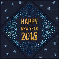 Cartão Feliz Ano Novo do vetor