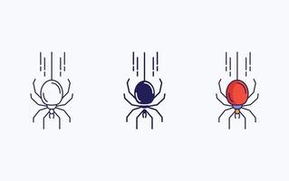 ícone de ilustração vetorial de aranha vetor