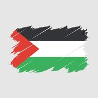 vetor de escova de bandeira da palestina