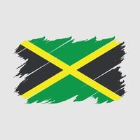 vetor de escova de bandeira da jamaica