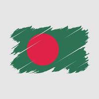 vetor de pincel de bandeira de bangladesh