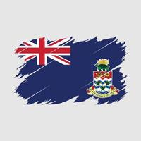 vetor de escova de bandeira das ilhas cayman