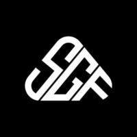 design criativo do logotipo da letra sgf com gráfico vetorial, logotipo simples e moderno sgf. vetor