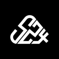 design criativo do logotipo da letra szx com gráfico vetorial, logotipo simples e moderno szx. vetor