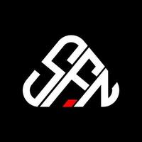 design criativo do logotipo da carta sfn com gráfico vetorial, logotipo simples e moderno sfn. vetor