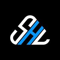 design criativo do logotipo da carta shl com gráfico vetorial, logotipo shl simples e moderno. vetor