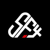 design criativo do logotipo da carta sfx com gráfico vetorial, logotipo simples e moderno sfx. vetor