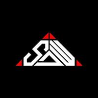 design criativo do logotipo da carta sdw com gráfico vetorial, logotipo simples e moderno do sdw. vetor