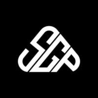 design criativo do logotipo da carta sgp com gráfico vetorial, logotipo simples e moderno do sgp. vetor