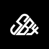 design criativo do logotipo da carta sbx com gráfico vetorial, logotipo simples e moderno sbx. vetor