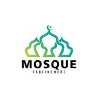 vetor de ícone do logotipo da mesquita isolado