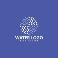 vetor de ícone de logotipo de água isolado