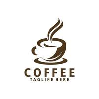 vetor de ícone de logotipo de café isolado