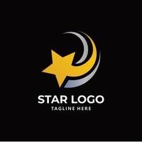 vetor de ícone do logotipo da estrela isolado