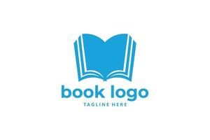 vetor de ícone do logotipo do livro isolado