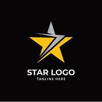 vetor de ícone do logotipo da estrela isolado