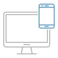 ícone de web design responsivo, adequado para uma ampla gama de projetos criativos digitais. feliz criando. vetor