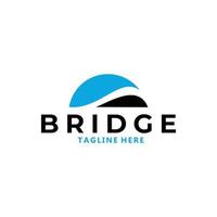 vetor de ícone do logotipo da ponte isolado