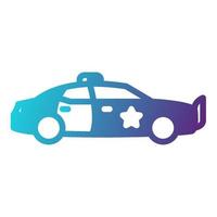 ícone do carro de polícia, adequado para uma ampla gama de projetos criativos digitais. feliz criando. vetor