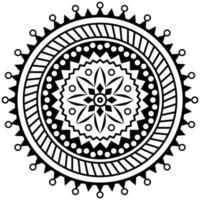 tatuagem de estêncil de ornamento estilizado circular abstrato motivo étnico tribal vetor