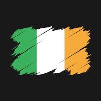 vetor de escova de bandeira da irlanda