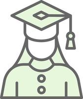 design de ícone de vetor de mulher graduada