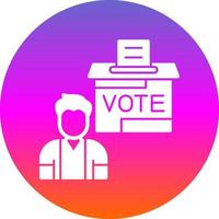 design de ícone de vetor de votação