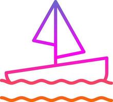 design de ícone de vetor de barco à vela