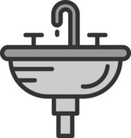 design de ícone de vetor de bacia
