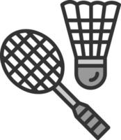 design de ícone de vetor de badminton