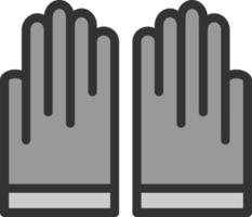 design de ícone de vetor de luvas de mão